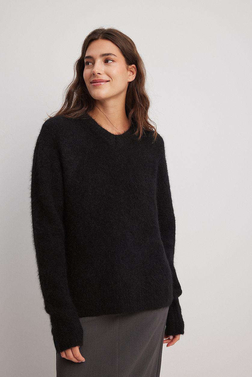 Alpaca Wool Blend V-neck Sweater Product Image