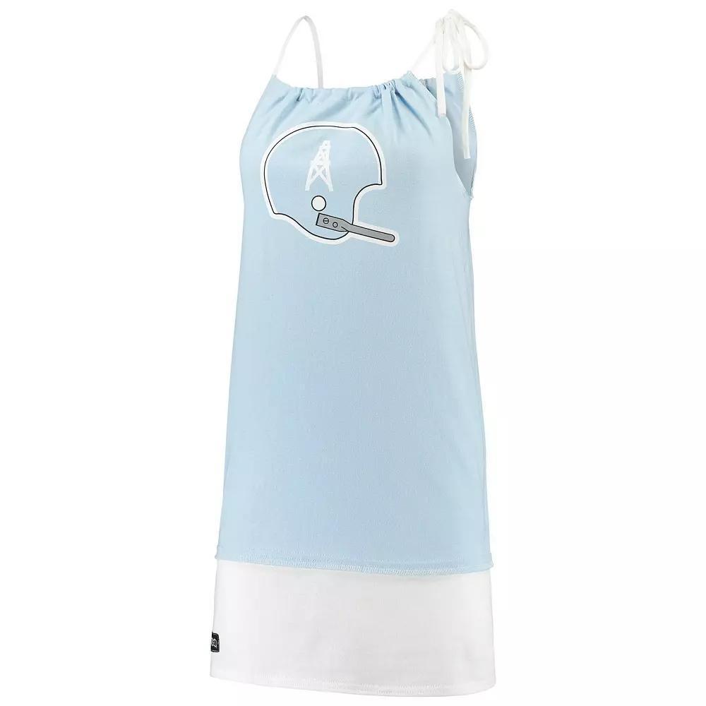 Women's Refried Tees Light Blue Tennessee Titans Vintage Tank Top Dress, Size: Medium Product Image