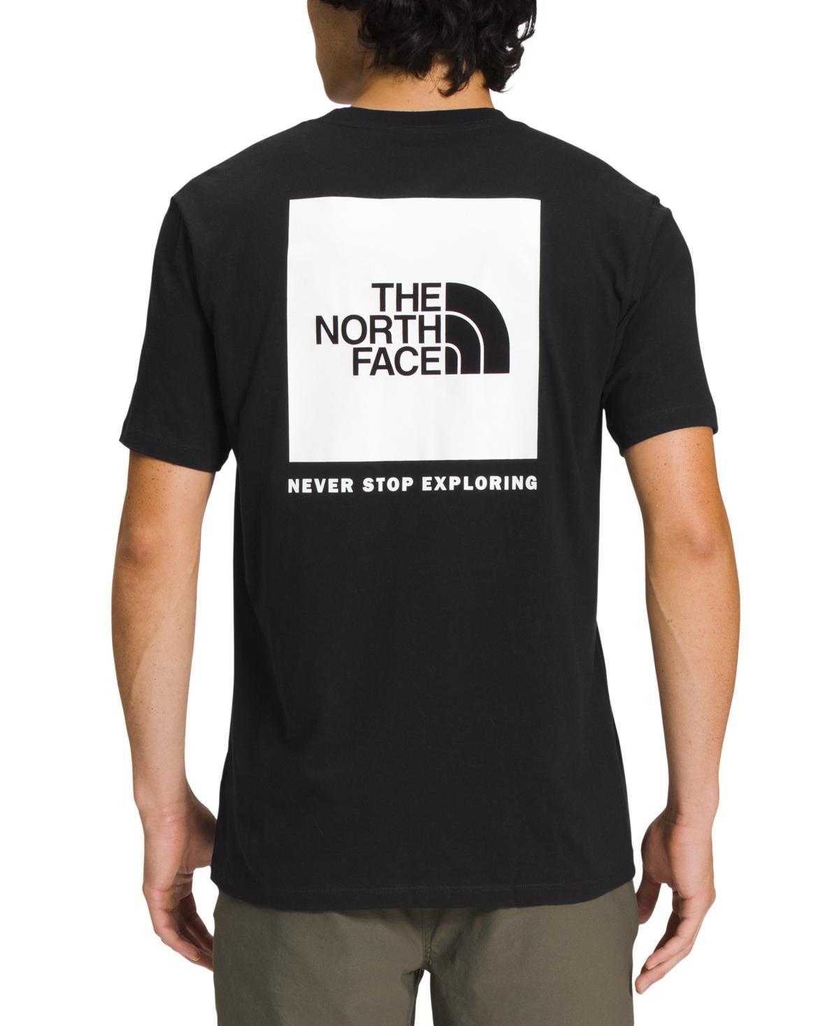 The North Face Short Sleeve Box NSE Tee (Black Currant ) Men's Clothing Product Image