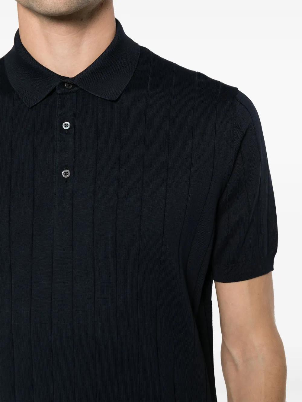 wide-ribbed polo shirt Product Image