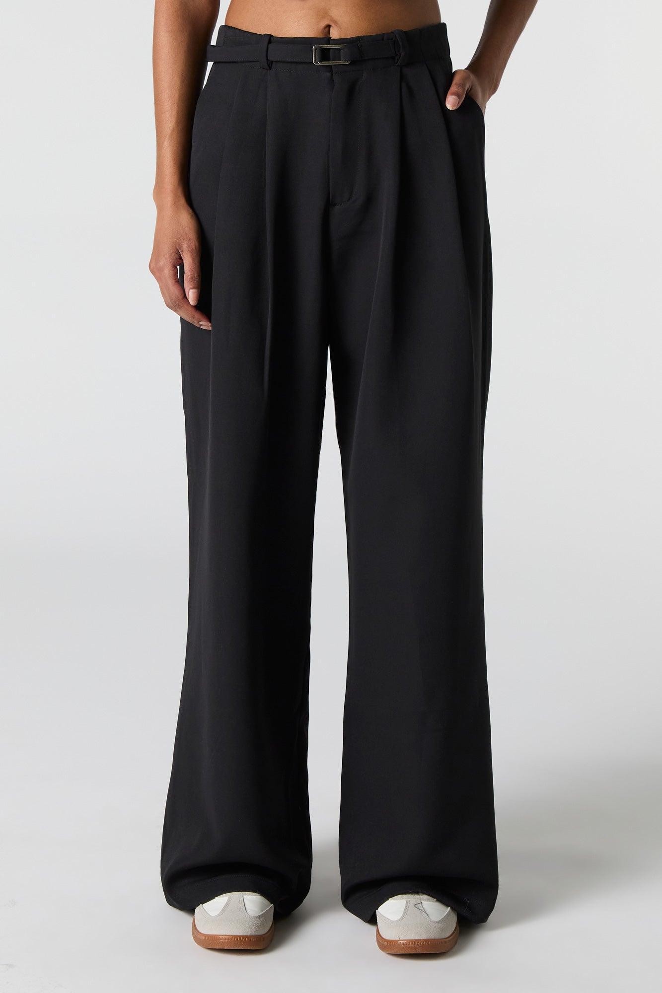 Belted Wide Leg Dress Pant Female Product Image