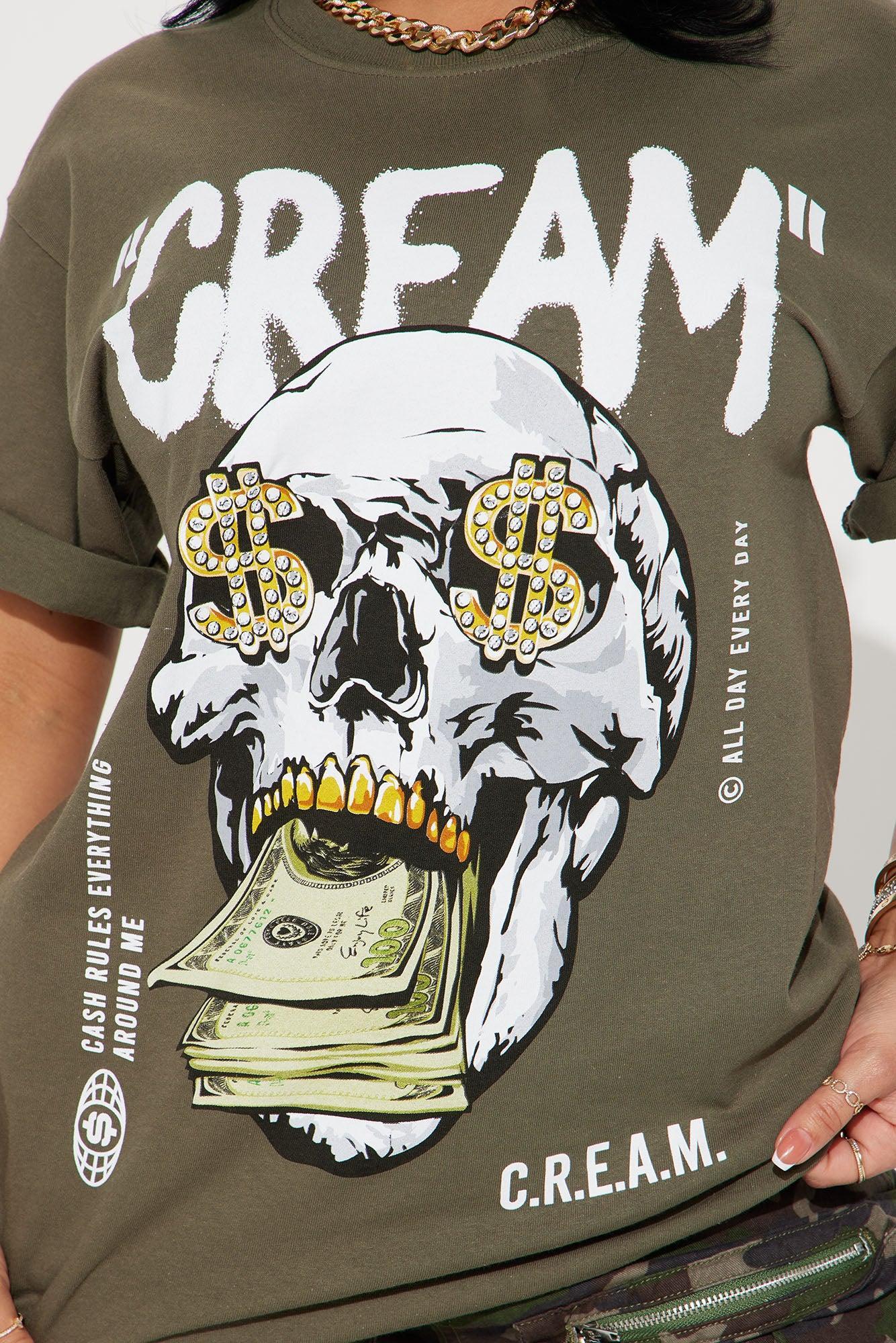 CREAM All Day Graphic Tee - Olive Product Image