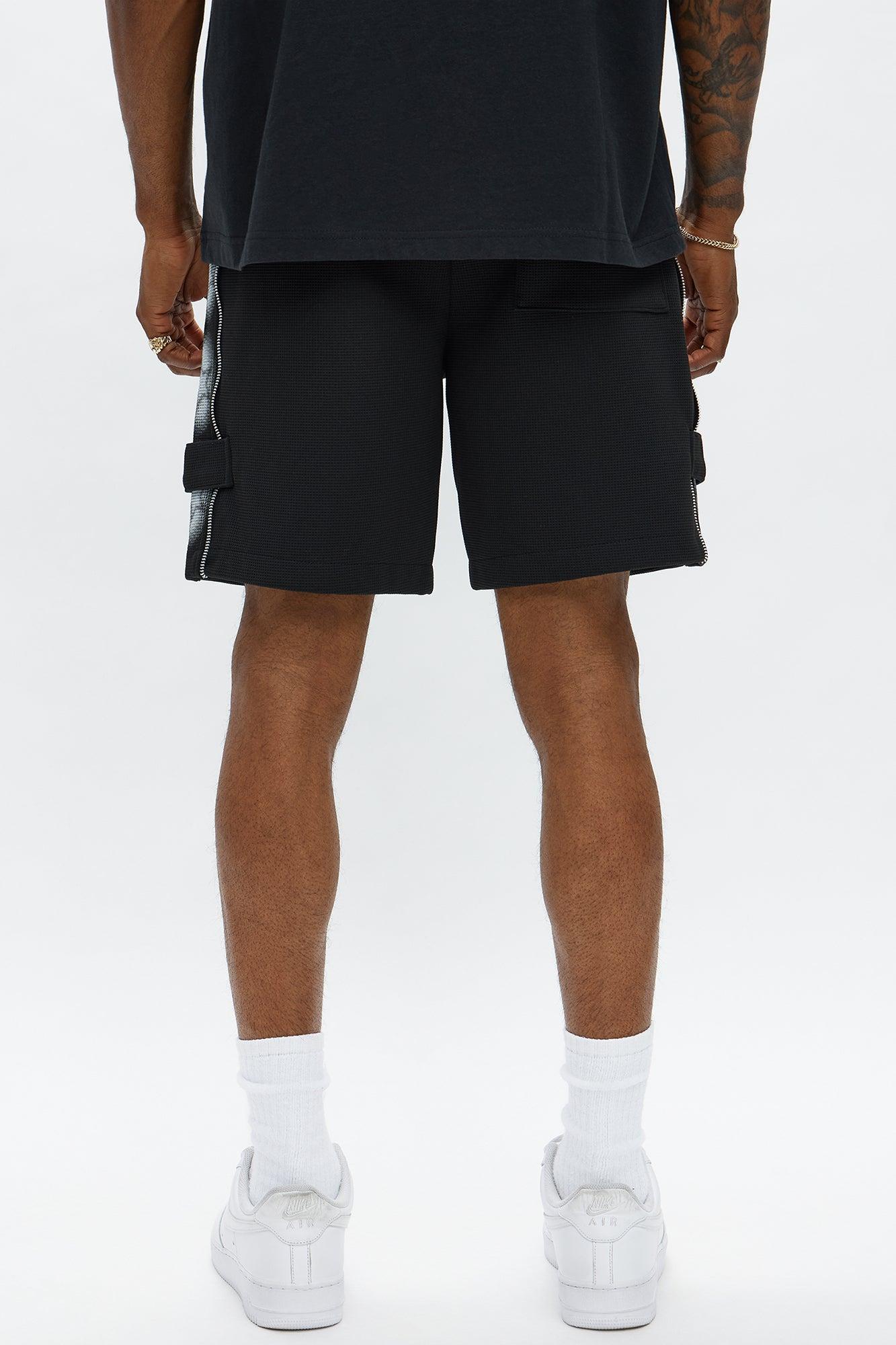 Relaxed Bright Stars Shorts - Black Male Product Image