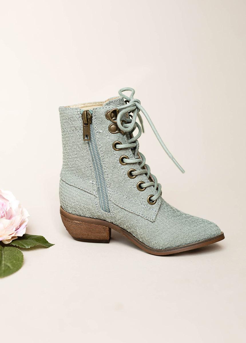 Eliza Boot in Neutral Green Girls Product Image