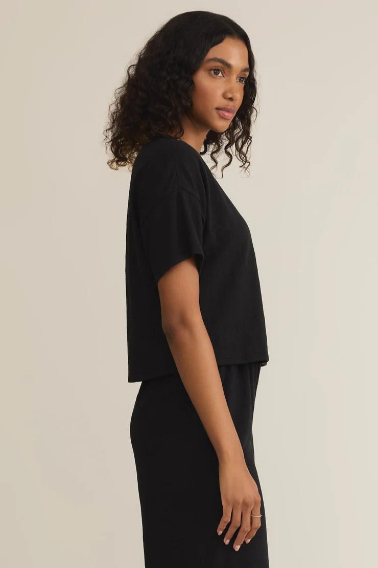 Sway Textured Cropped Tee Product Image