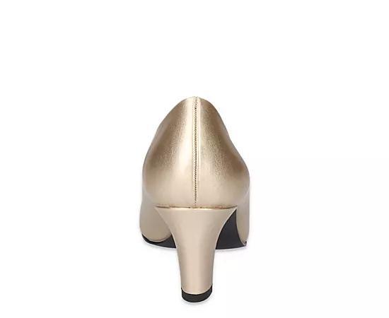 Easy Street Poet Women's Square Toe Pumps, Size: 6.5, Gold Product Image