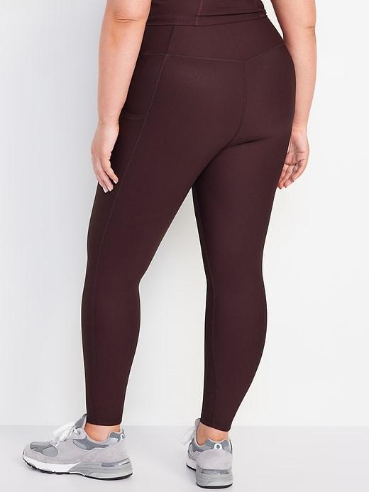 High-Waisted PowerSoft Rib Leggings Product Image