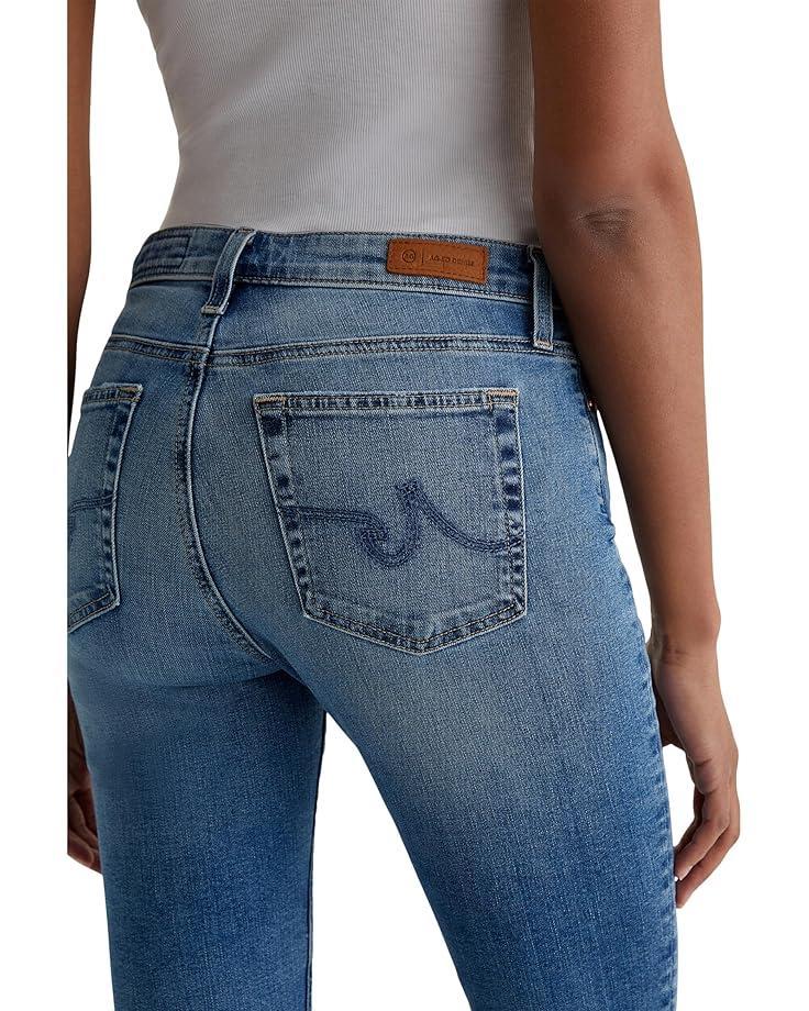 Mari Mid Rise Slim Straight Jeans in Oceanside Product Image