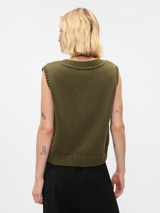 Oversized Sweater Vest Product Image