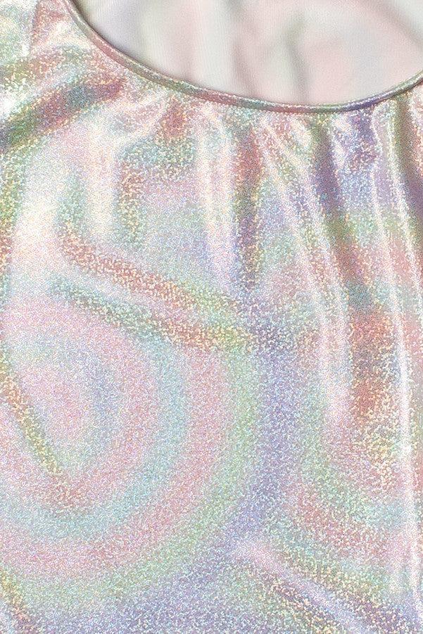 Pastel Holographic Swirl Bodysuit Product Image