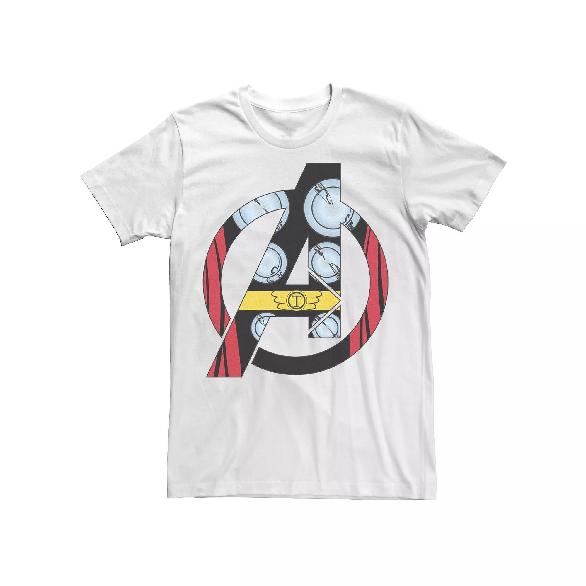 Men's Marvel Avengers Thor Costume Fill Logo Tee, Size: 3XL, White Product Image