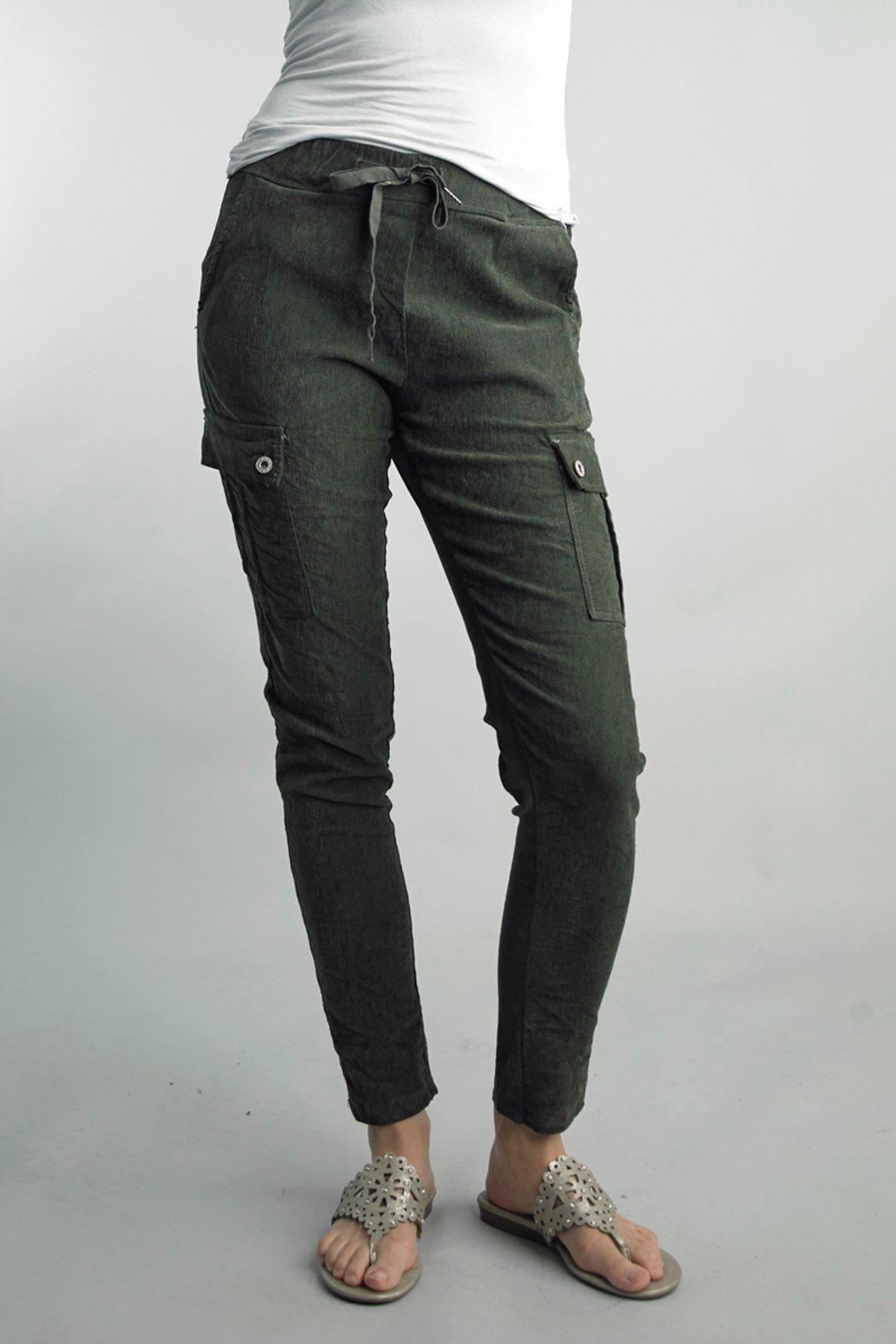 Olive Cotton Corduroy Pant Product Image