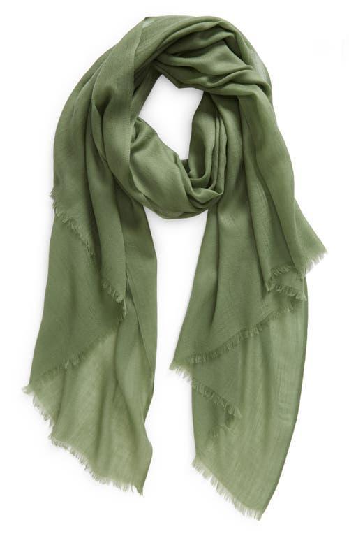 Womens Cashmere Fringed Scarf Product Image