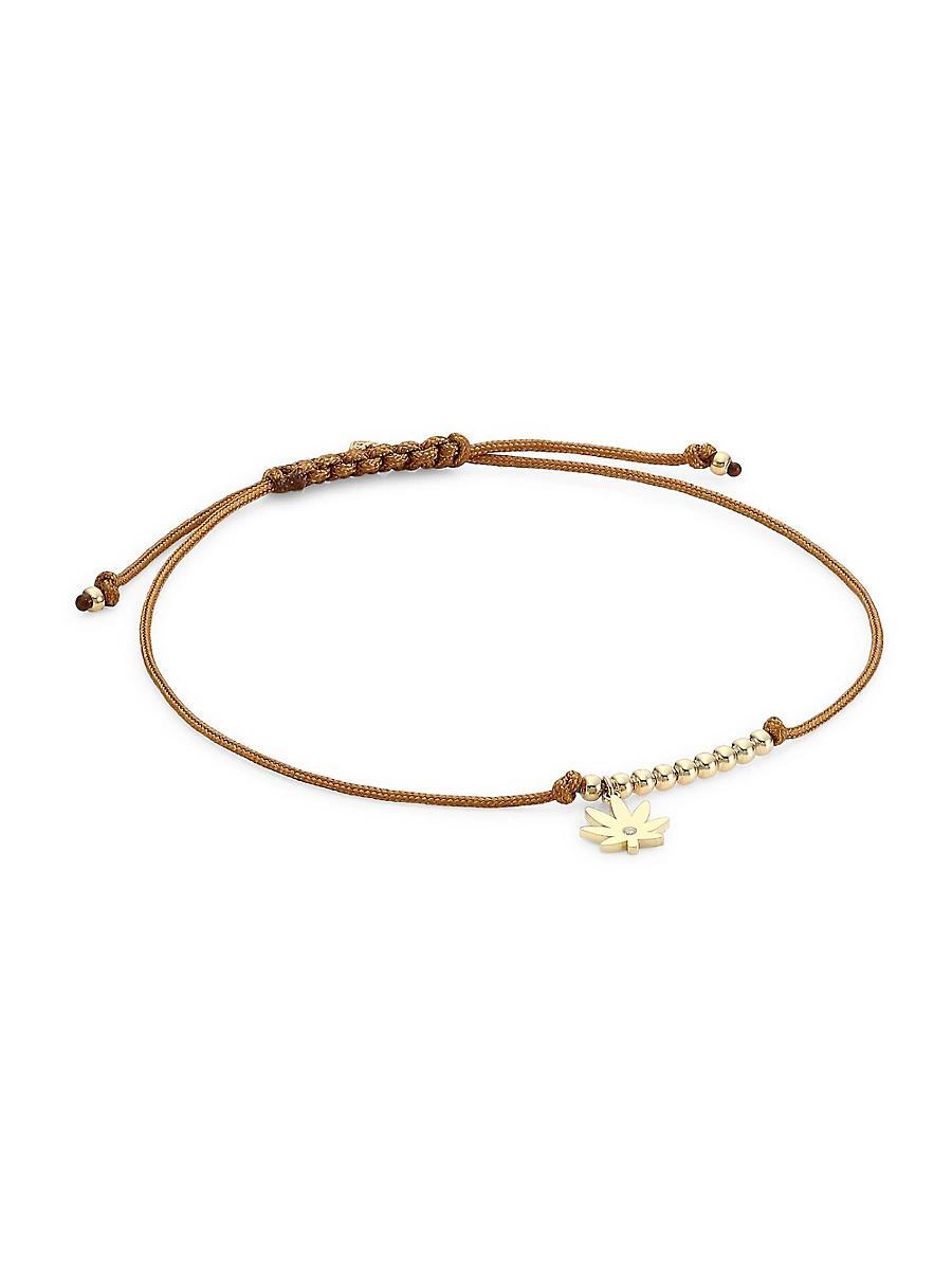 Diamond Pot Leaf Pull-Cord Bracelet Product Image