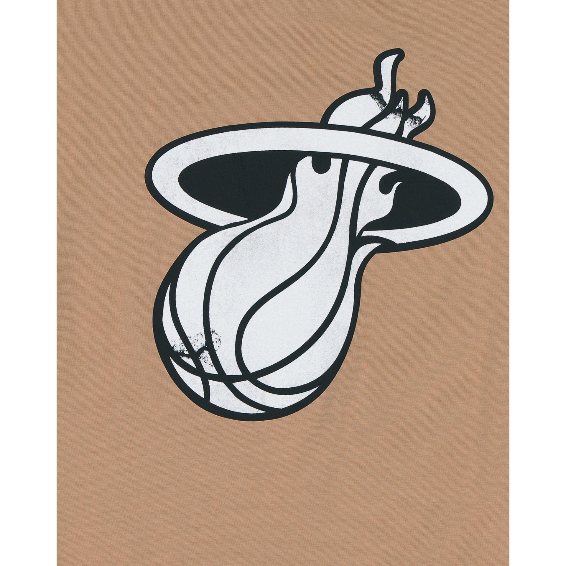 Miami Heat 2023 City Edition Tan T-Shirt Male Product Image