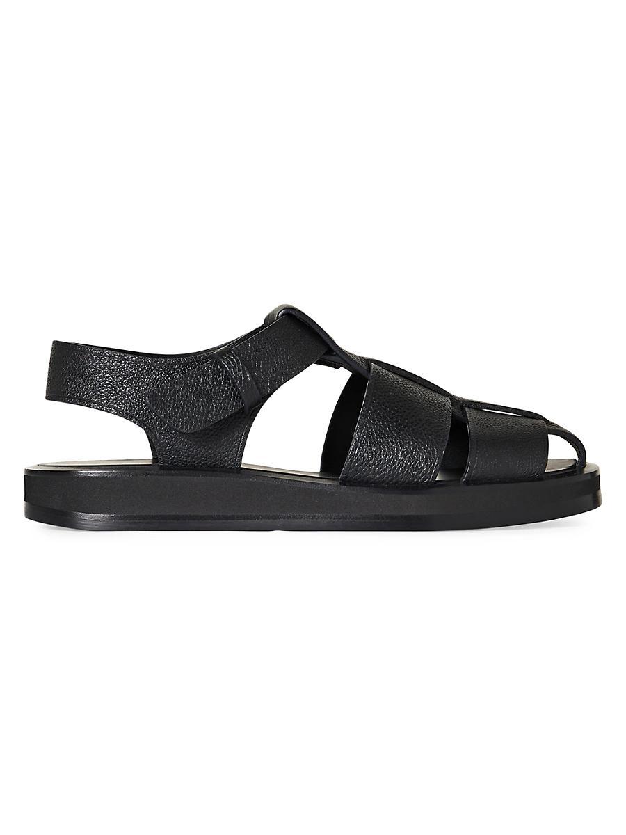 Womens Fisherman Flat Leather Sandals Product Image