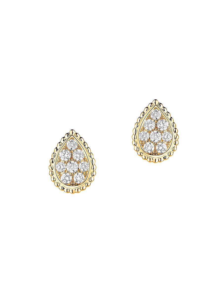 Womens Serpent Bohme 18K Yellow Gold & 0.65 TCW Diamond Stud Earrings Product Image