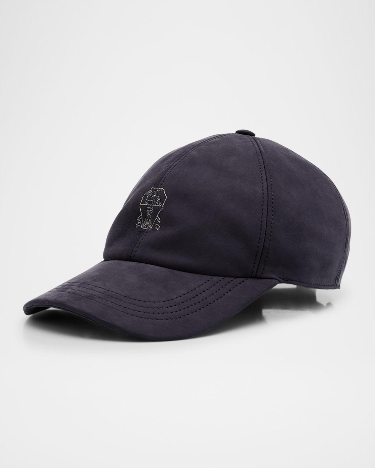 Mens Suede 6-Panel Baseball Cap Product Image