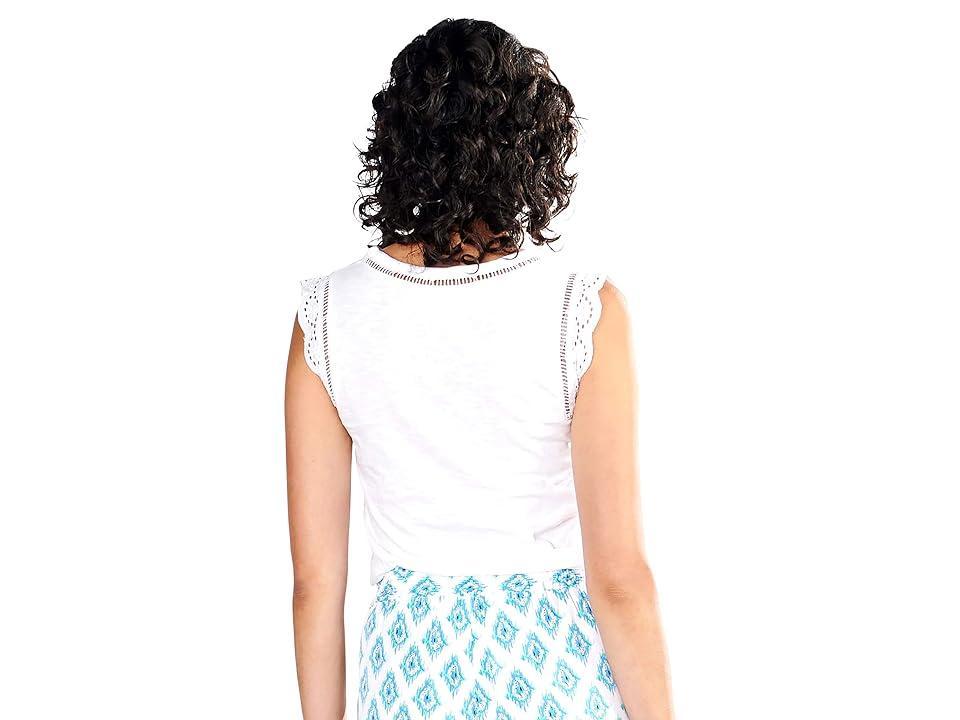 Hatley Ari Tank Top White) Women's Clothing Product Image
