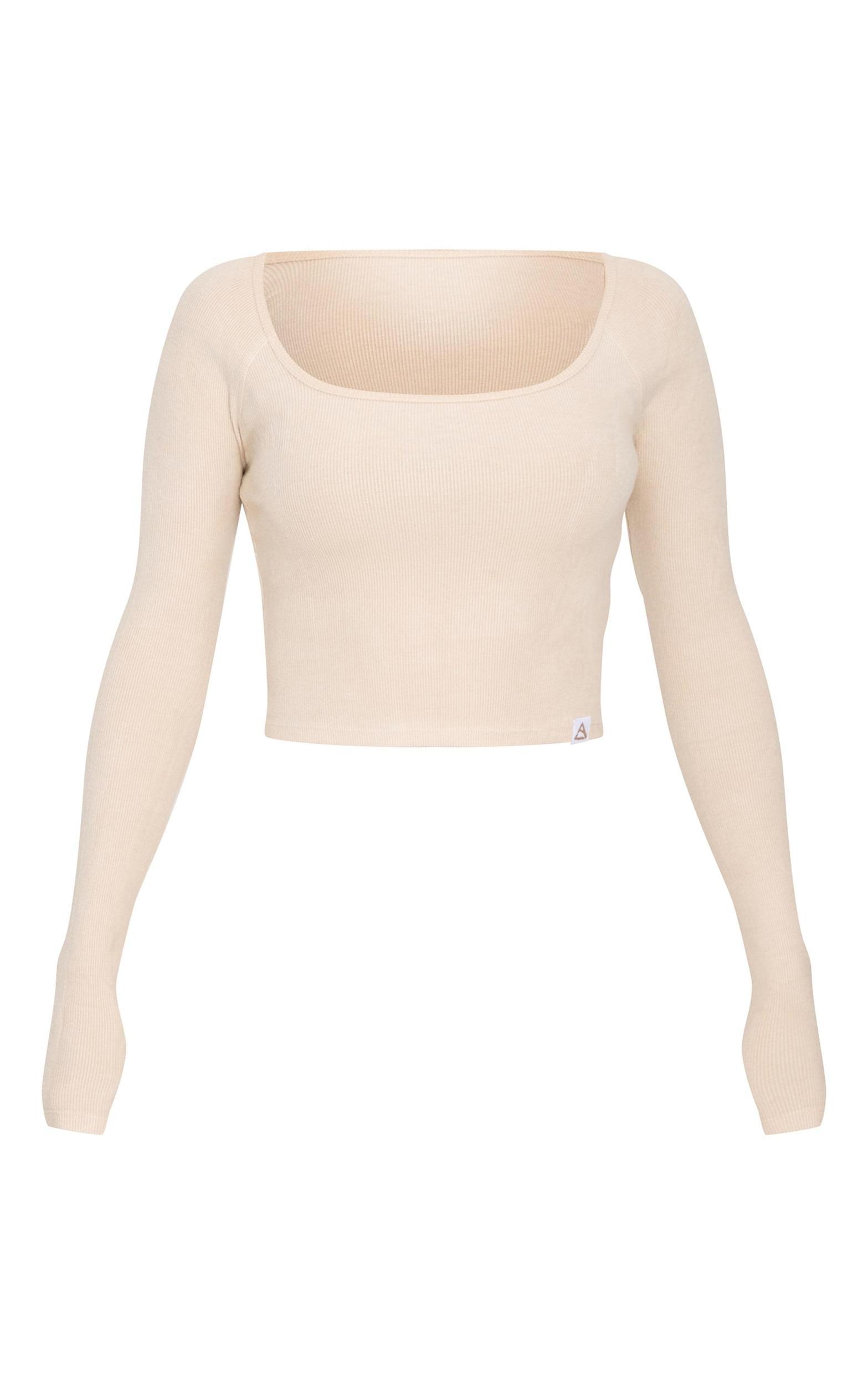 Butter Yellow Brushed Rib Square Neck Underlayer Top Product Image