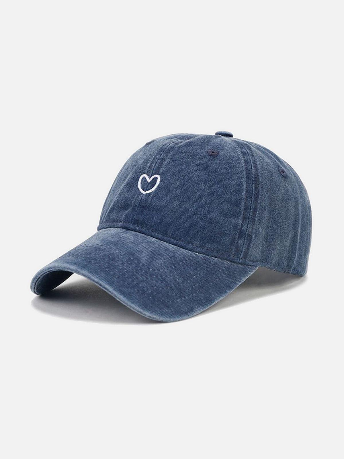 Embroidery Heart Washed Cap Product Image