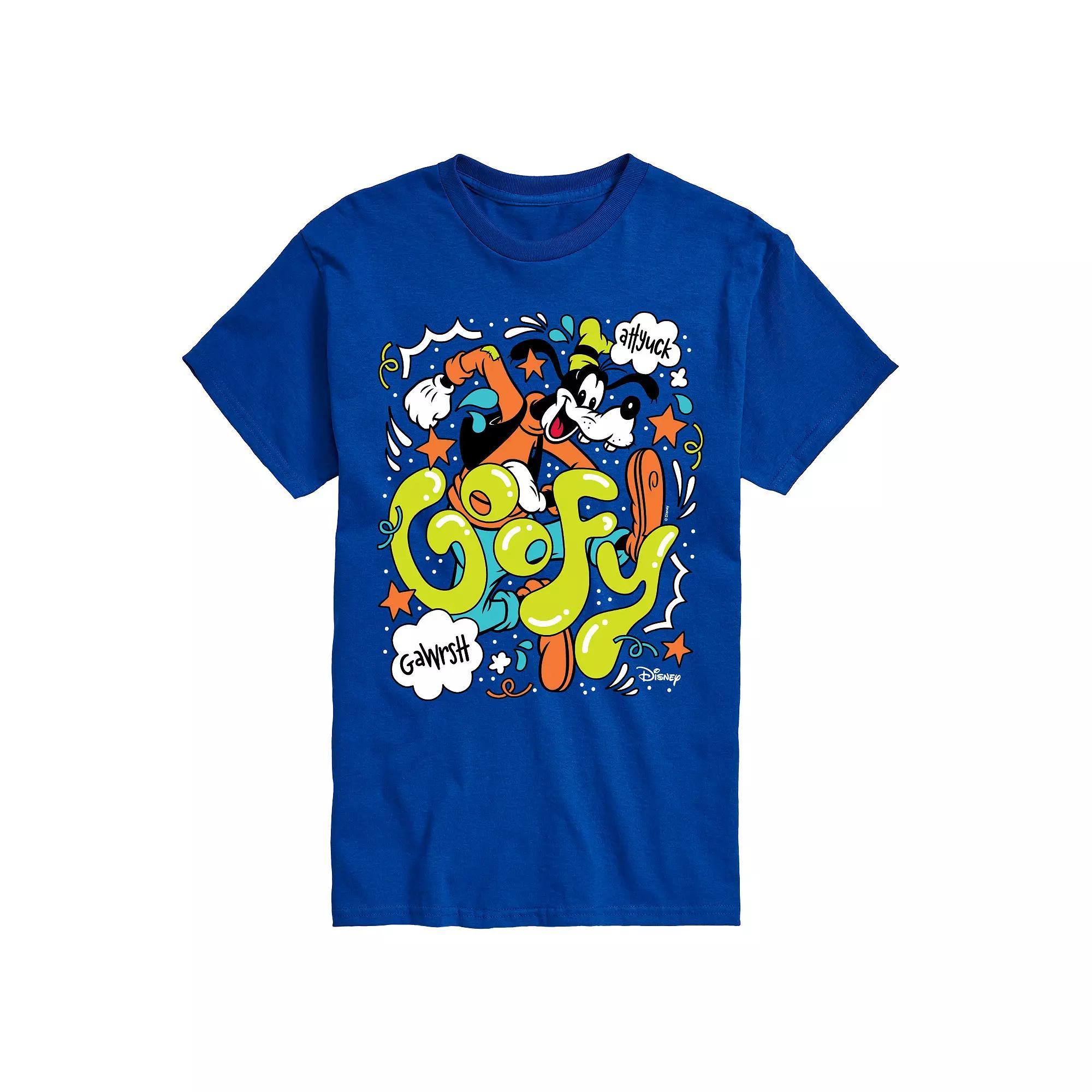 Disneys Goofy Big & Tall Pop Art Doodles Graphic Tee, Mens Product Image