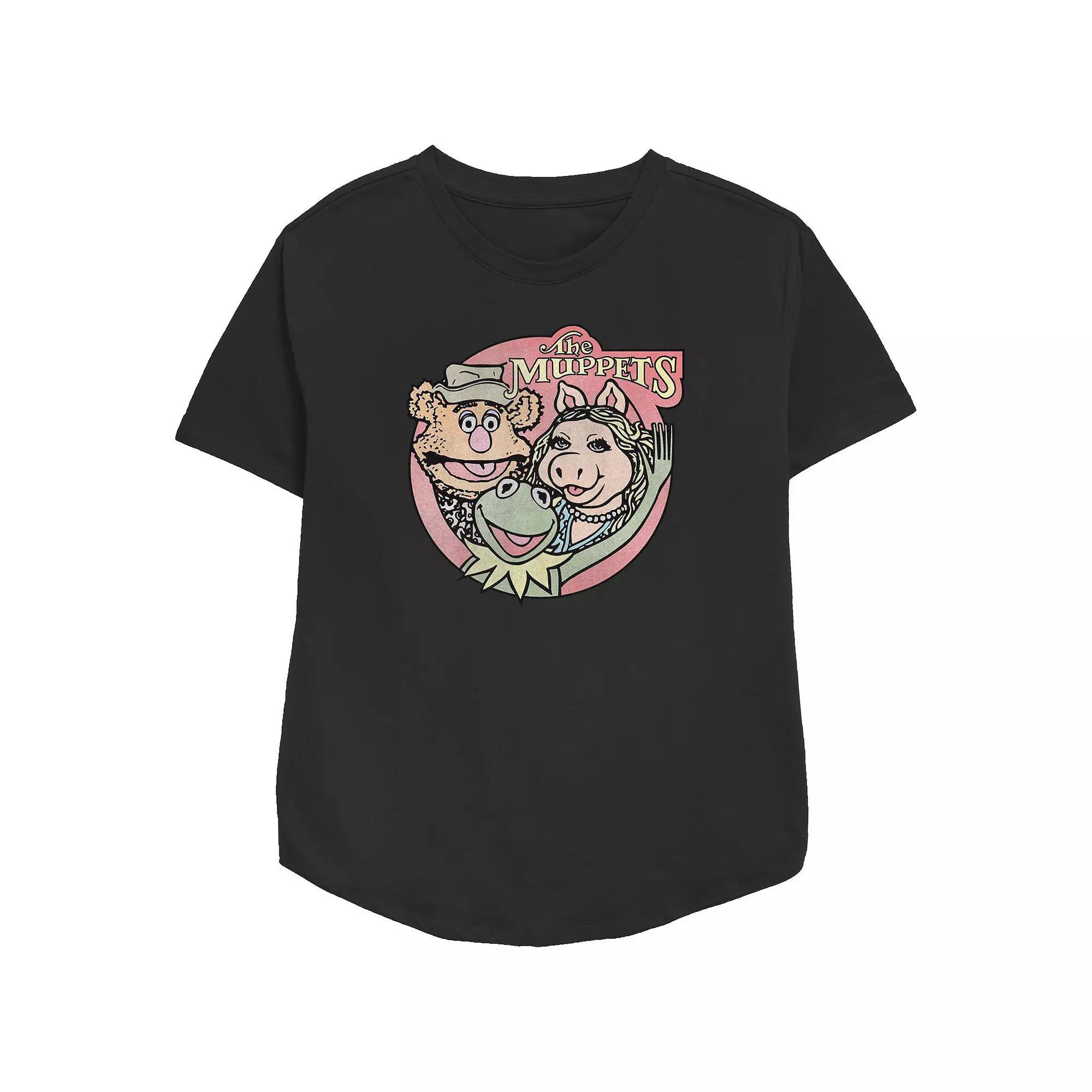 Disney's The Muppets Women's Classic Group Graphic Tee, Size: Medium, Black Product Image