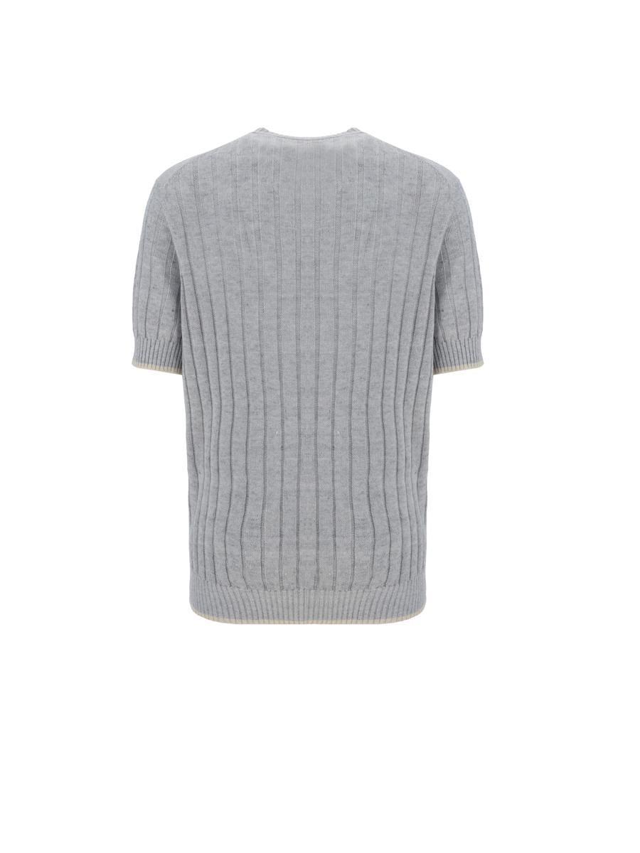 BRUNELLO CUCINELLI Polo Shirt In Grey Product Image