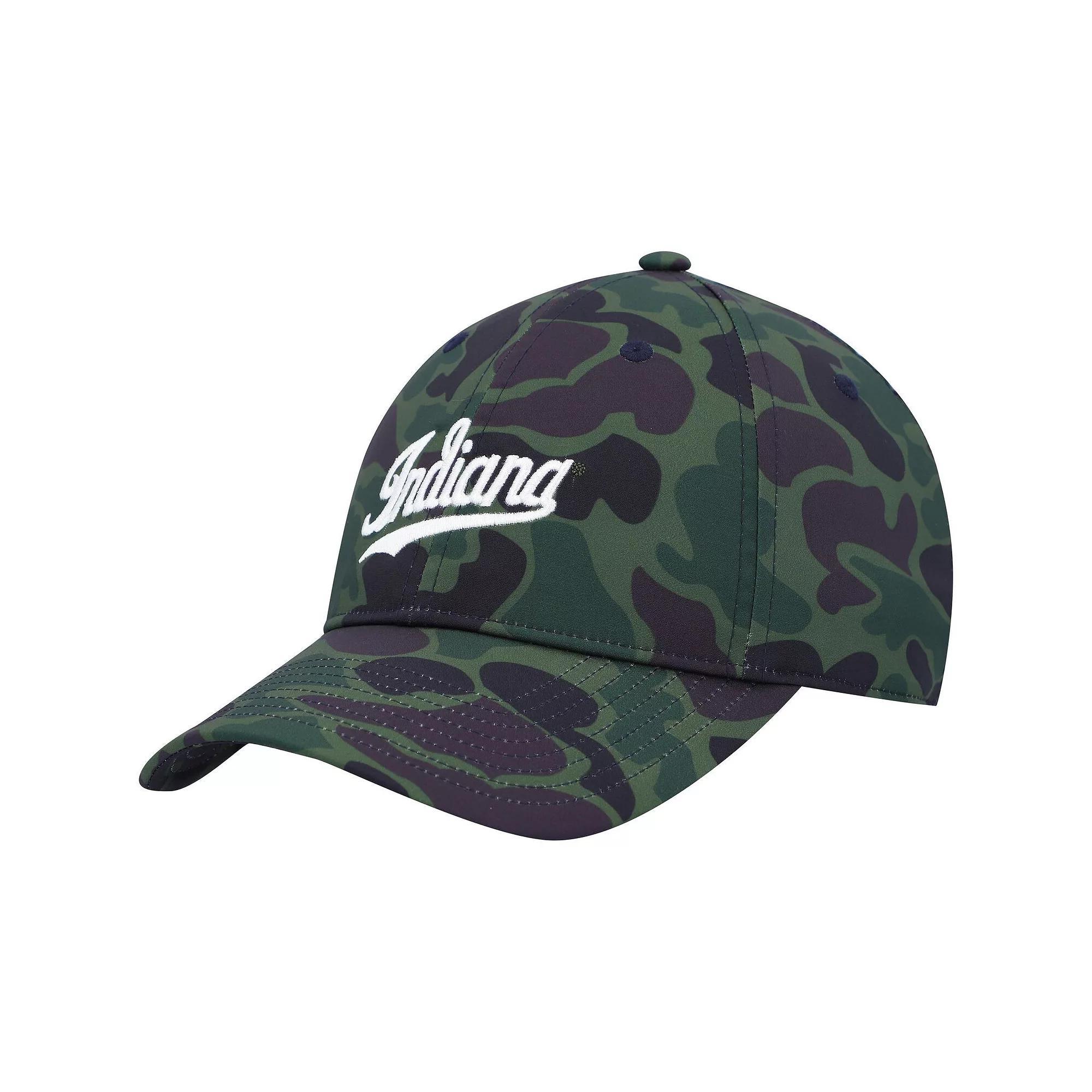 Men's adidas Camo Indiana Hoosiers Military Appreciation Slouch Primegreen Adjustable Hat Product Image