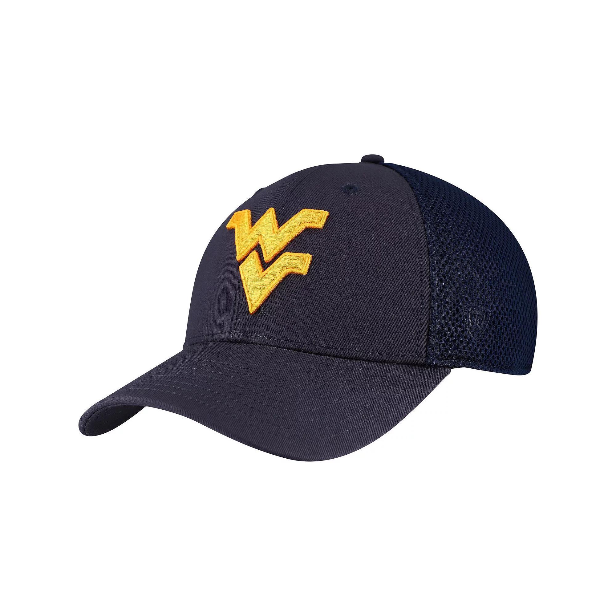 Men's Top of the World Navy West Virginia Mountaineers Spacer Flex Hat, Size: Medium/Large, Blue Product Image