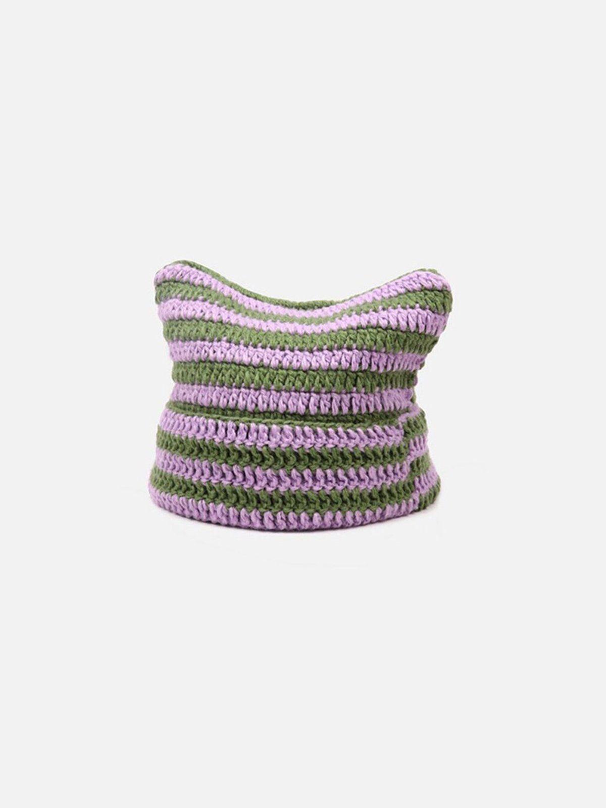 Stripe Cat Ear Beanie Product Image