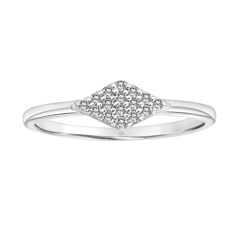 1/10 Carat T.W. Diamond Stackable Band Ring, Women's, Size: 5, Sterling Product Image