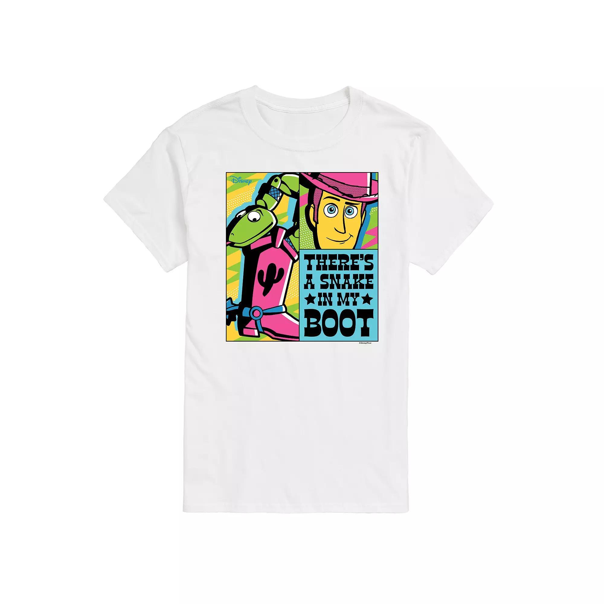 Disney / Pixars Toy Story Snake Woody Mens in My Boot Grid Graphic Tee Product Image