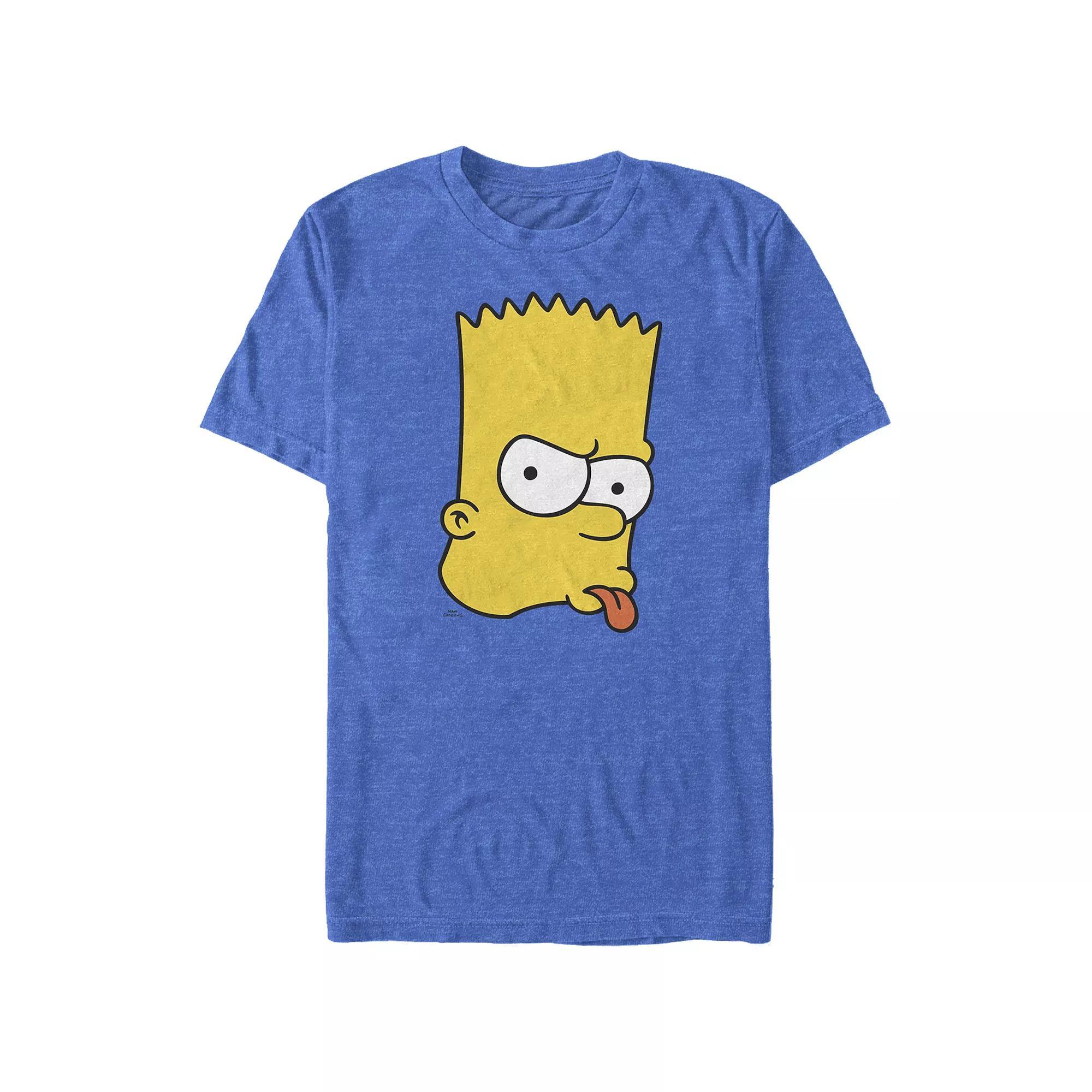 Big & Tall The Simpsons Brat Bart Graphic Tee, Men's, Size: XL Tall, Royal Grey Product Image