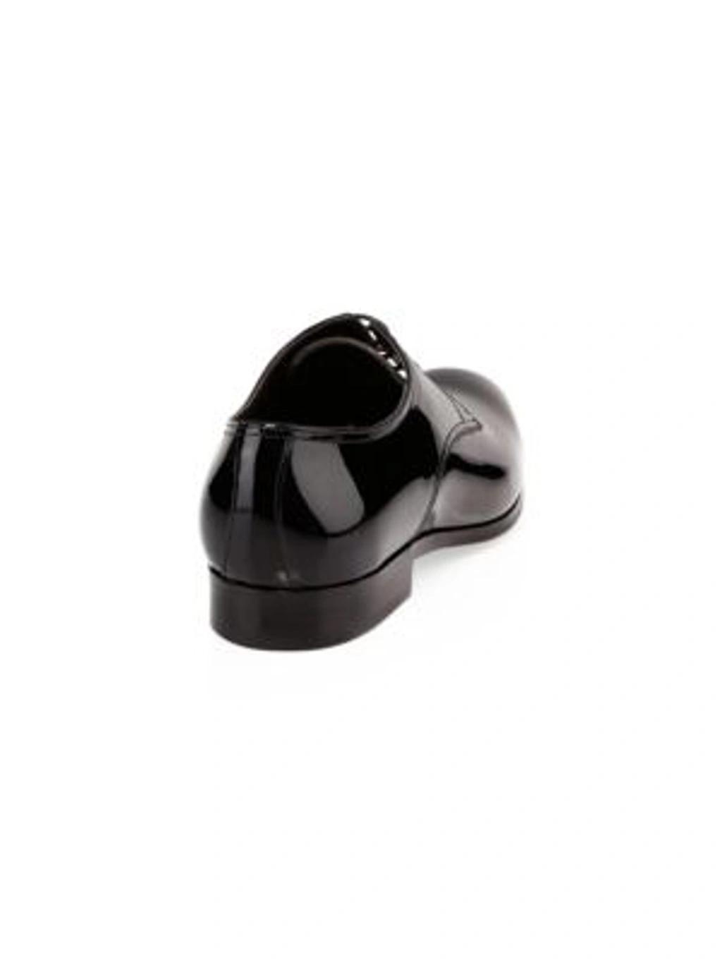 TO BOOT NEW YORK Men's Aalborg Lace-up Patent Leather Derby Shoes In Vernice Nero Product Image