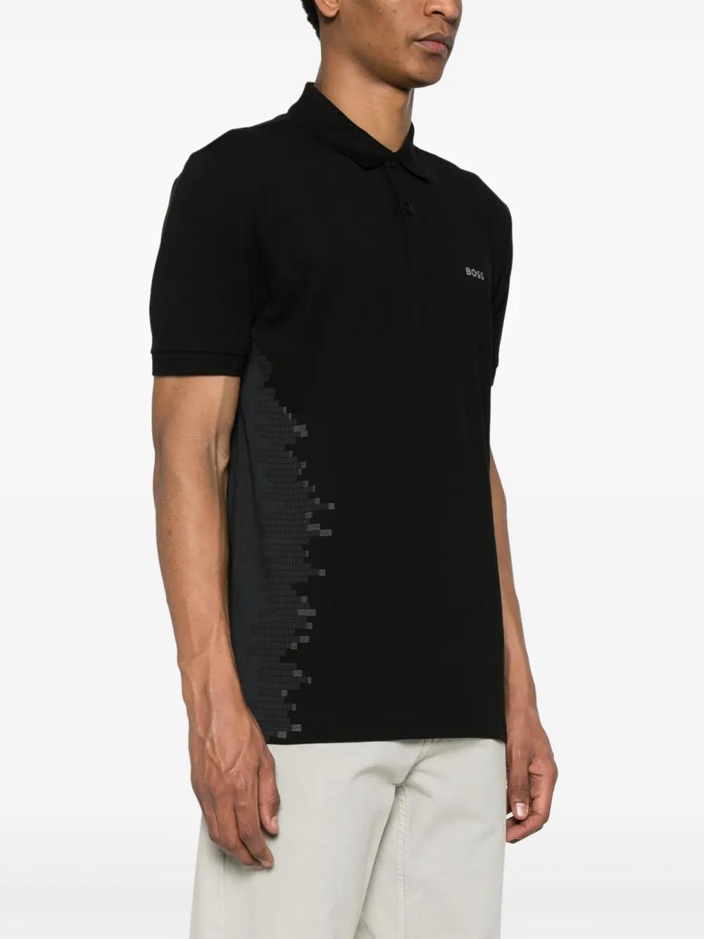 logo-rubberised piqué polo shirt Product Image