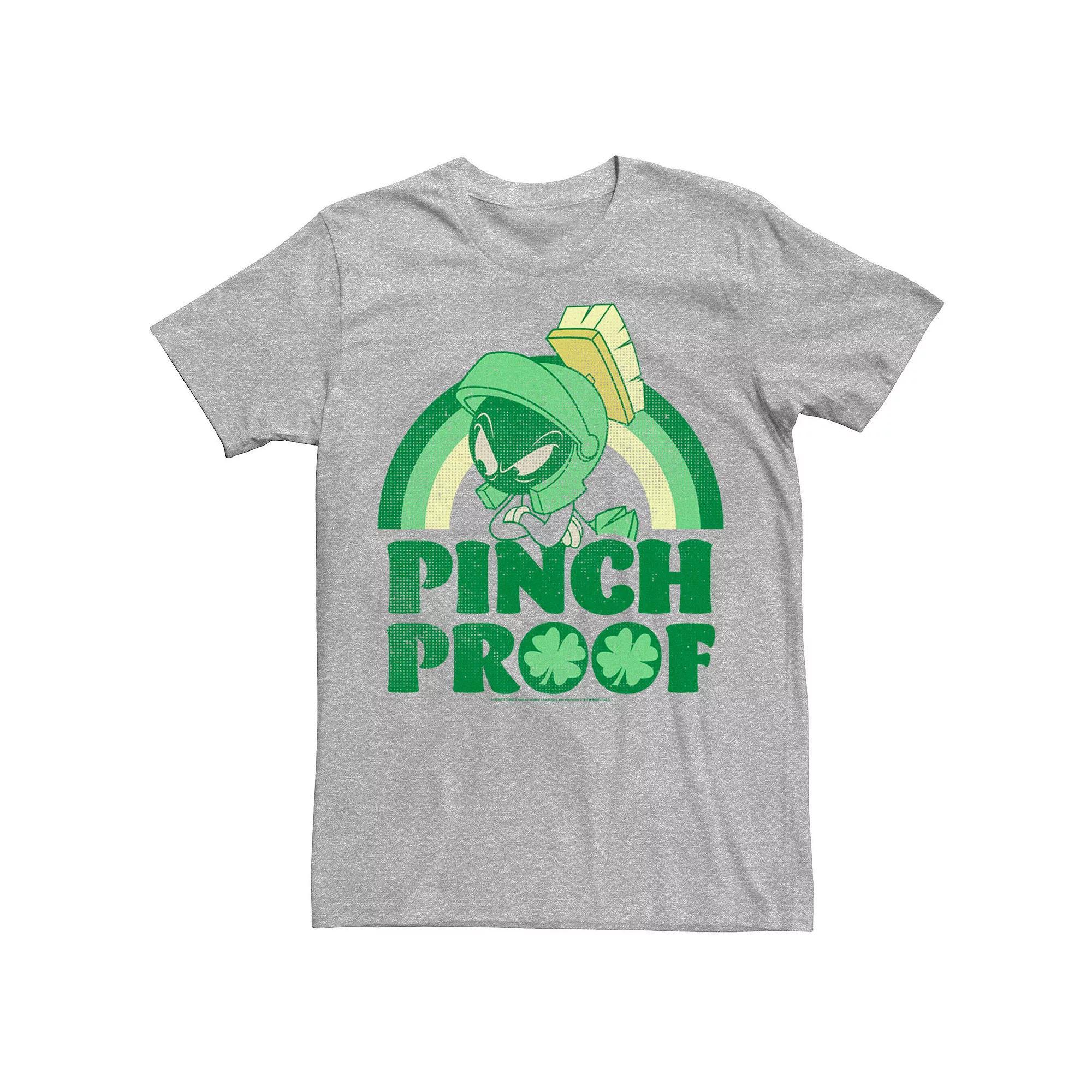 Men's Looney Tunes Pinch Proof Marvin The Martian Tee, Size: XXL, Athletic Grey Product Image