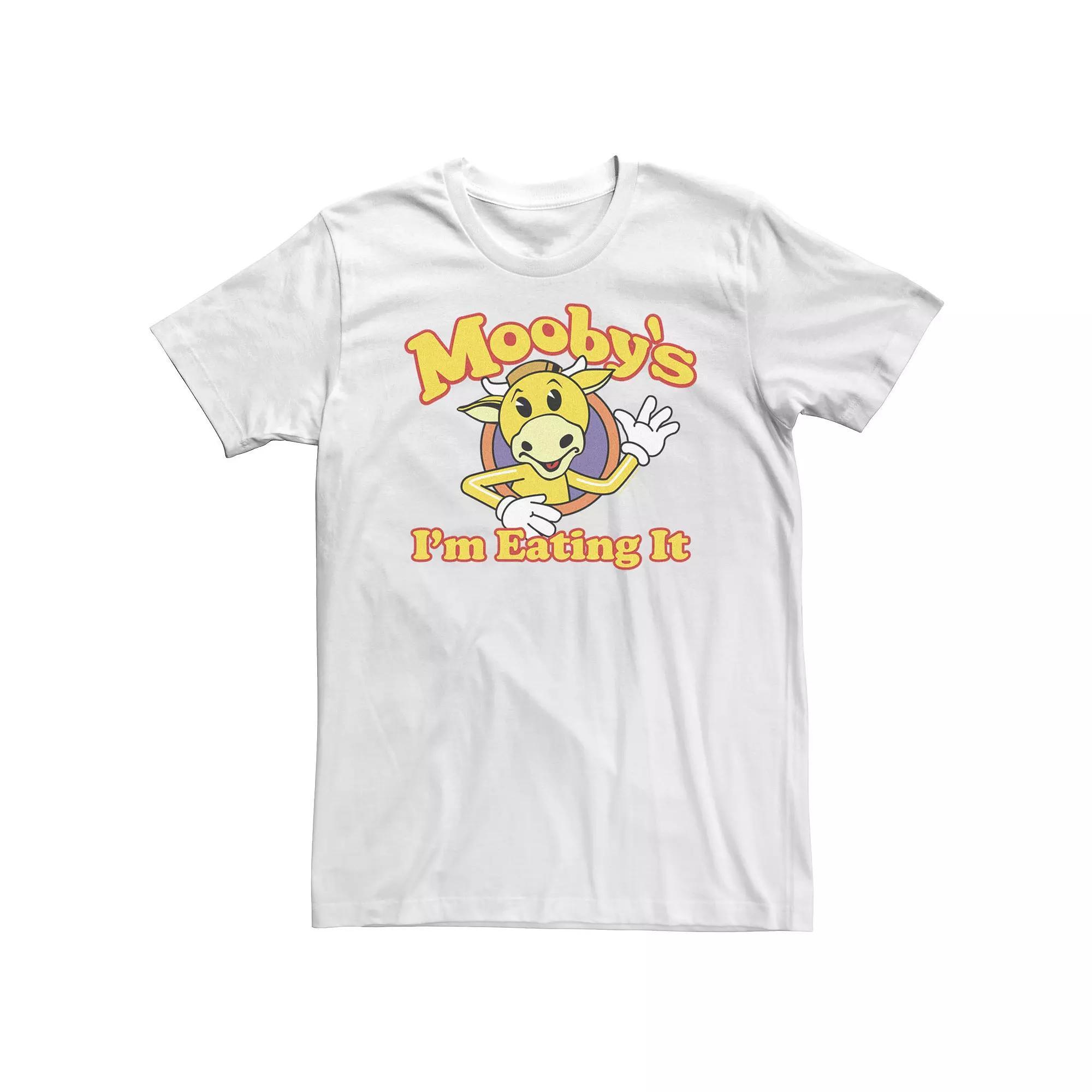 Big & Tall Jay And Silent Bob Mooby's I'm Eating It Waving Outlined Logo Tee, Men's, Size: 3XL Tall, White Product Image