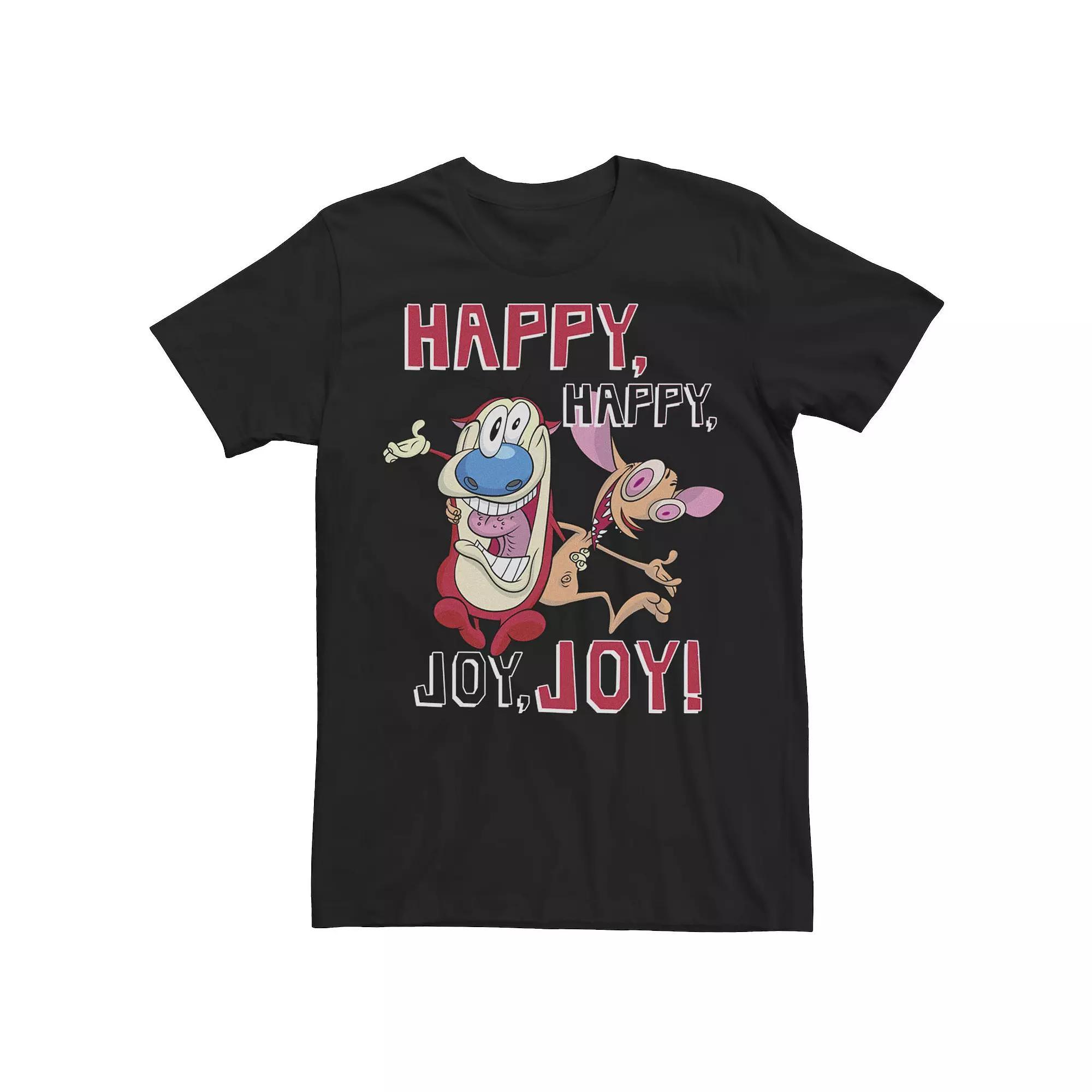 Mens Ren & Stimpy Happy Happy Joy Joy Tee Product Image