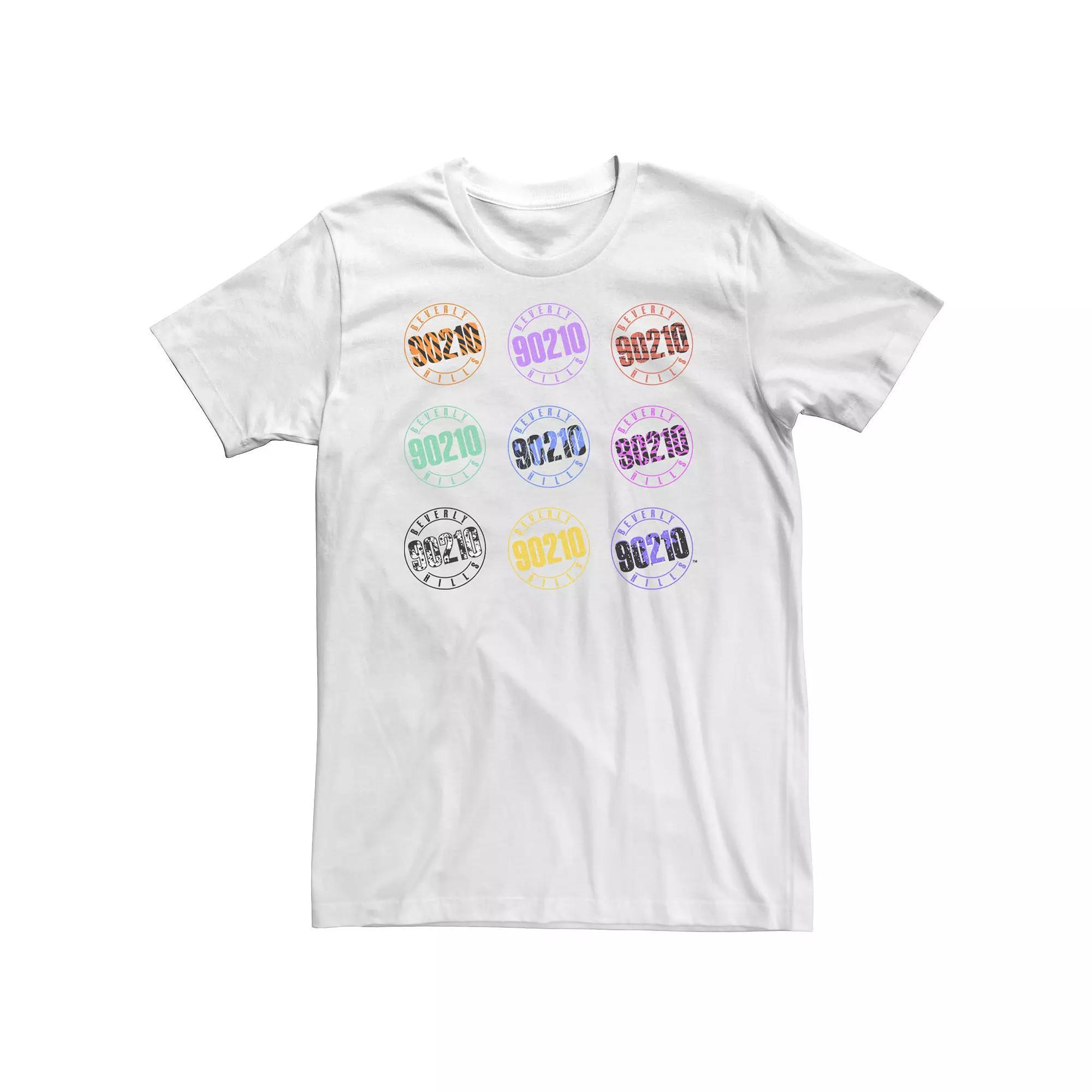Big & Tall Beverly Hills 90210 Colored Logo Collage Tee, Men's, Size: 5XL, White Product Image