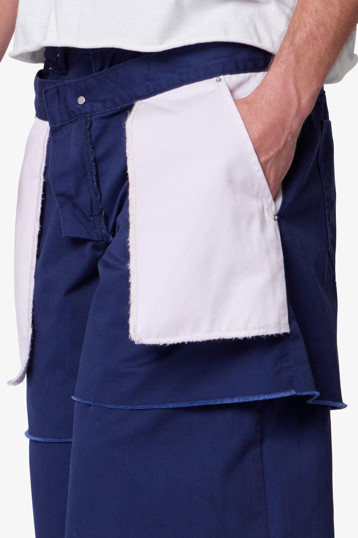Ultra Baggy Inside Out Shorts - Navy Product Image
