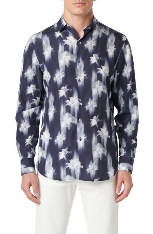 Mens Julian Floral-Print Sport Shirt Product Image