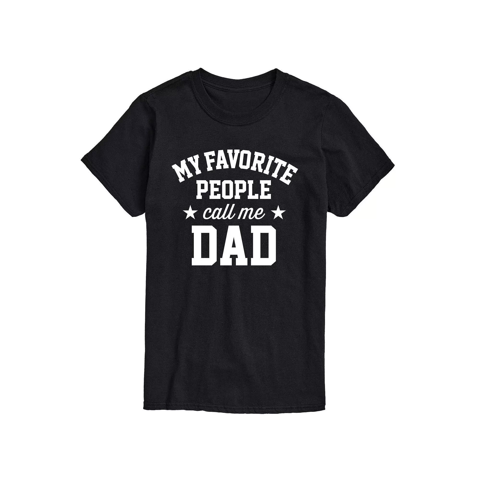 Mens My Favorite People Call Me Dad Graphic Tee Product Image