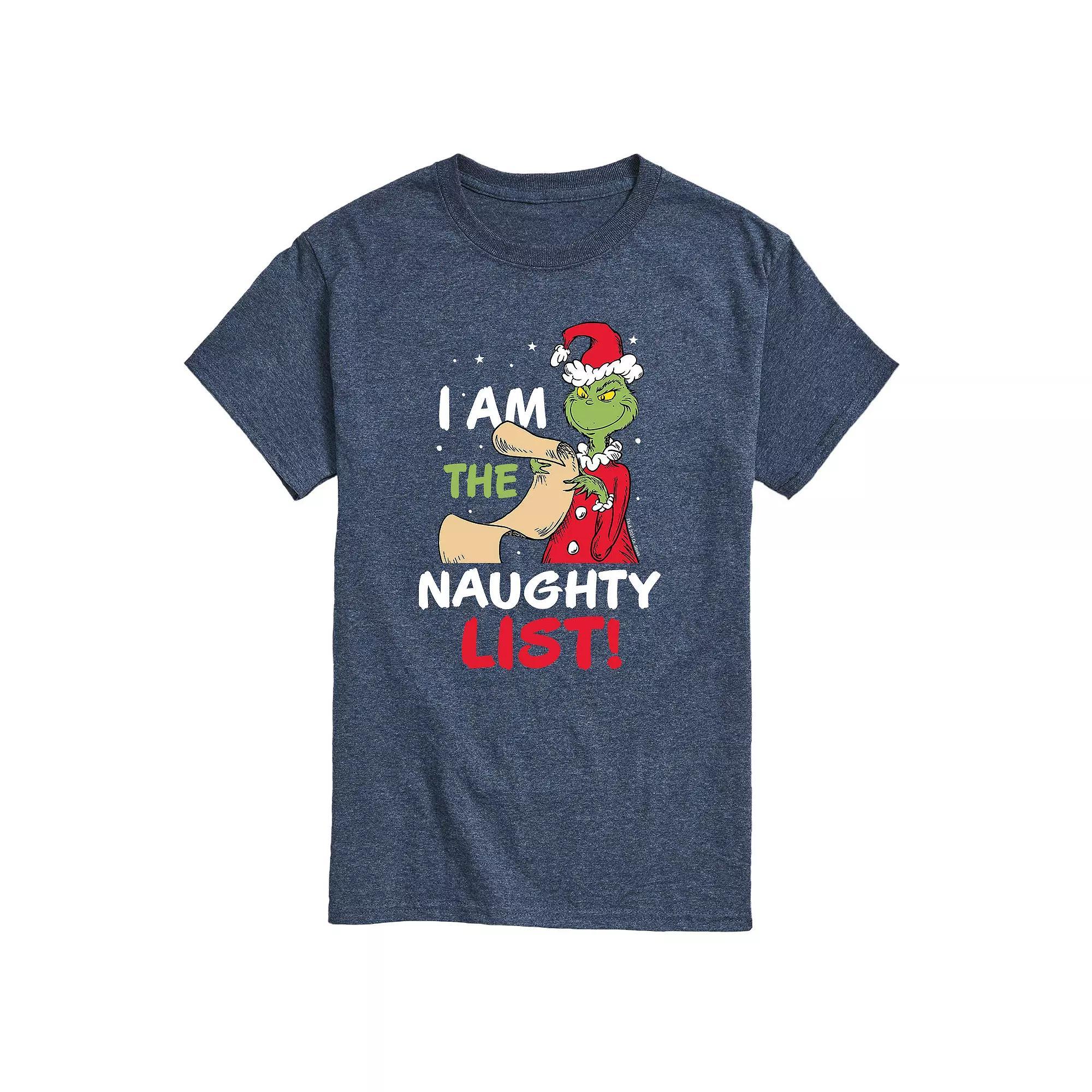 Big & Tall I Am The The Naughty List Tee, Men's, Size: 4XB, Black Product Image