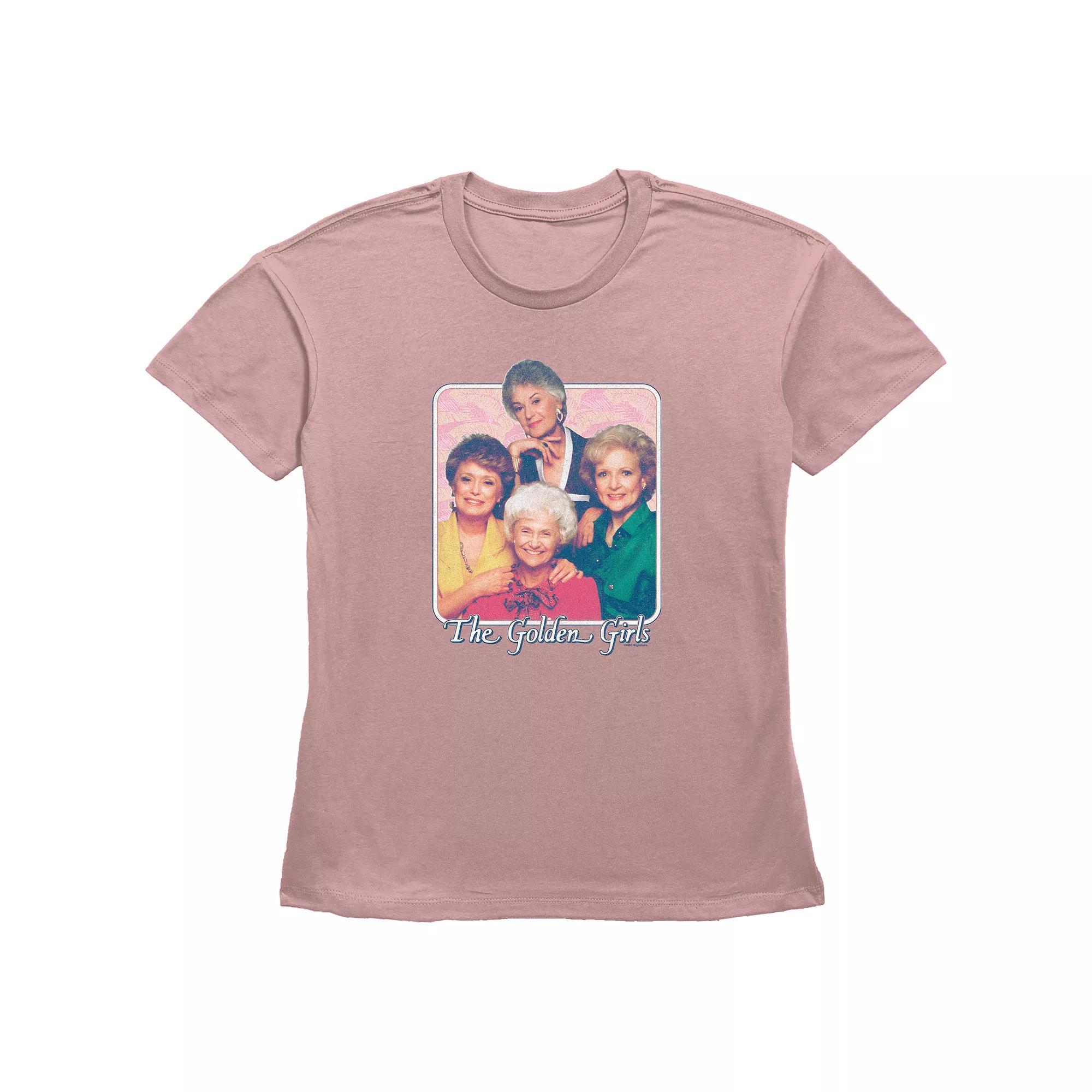 Women's The Golden Girls Portrait Graphic Tee, Size: XXL, Desert Pink Product Image