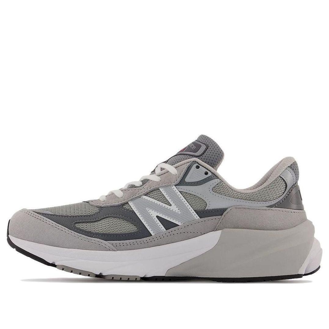 NEW BALANCE Grey Low Top Sneakers With Logo Detail In Suede And Tech Fabric Man Product Image