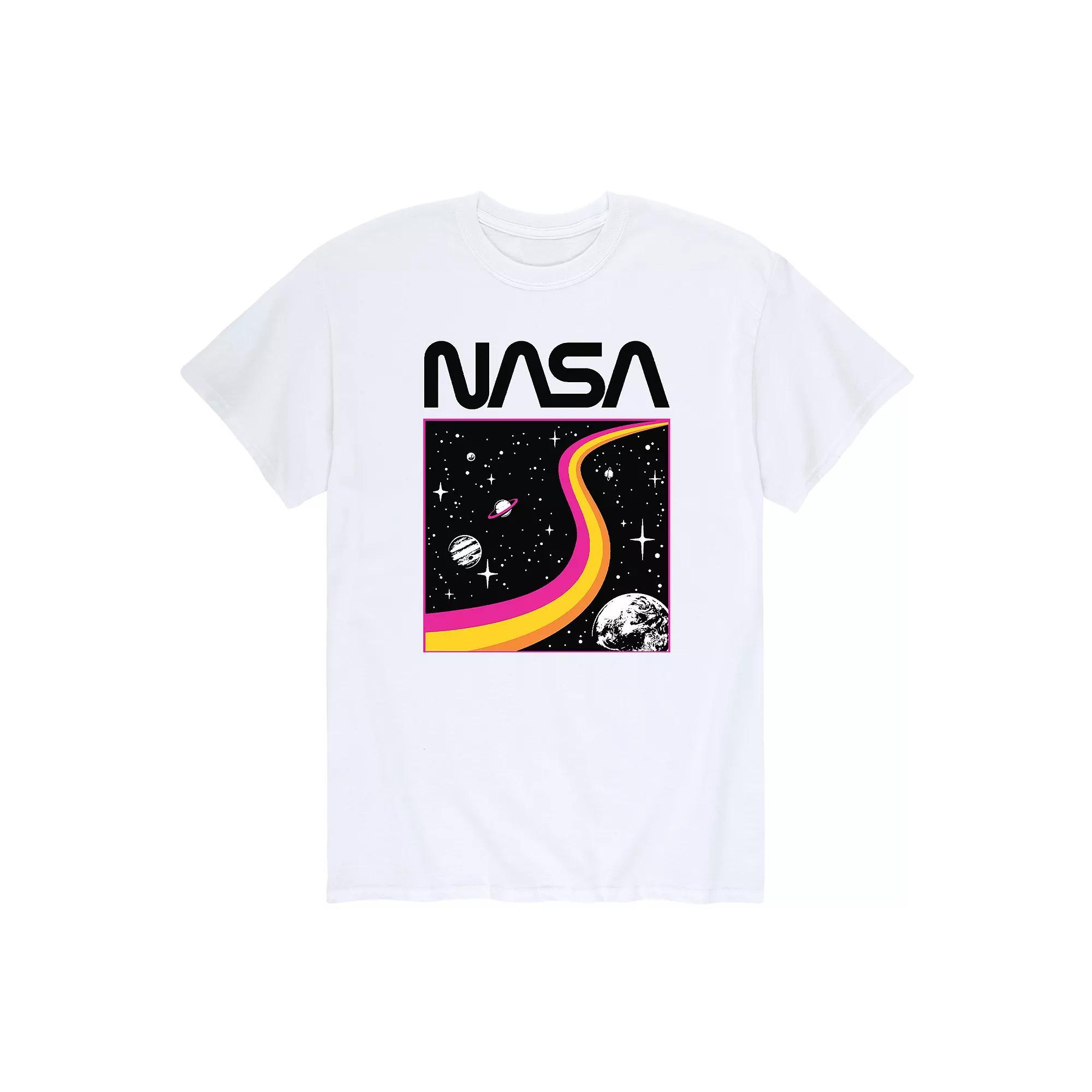 Big & Tall NASA Worm Star Field Tee, Mens Product Image