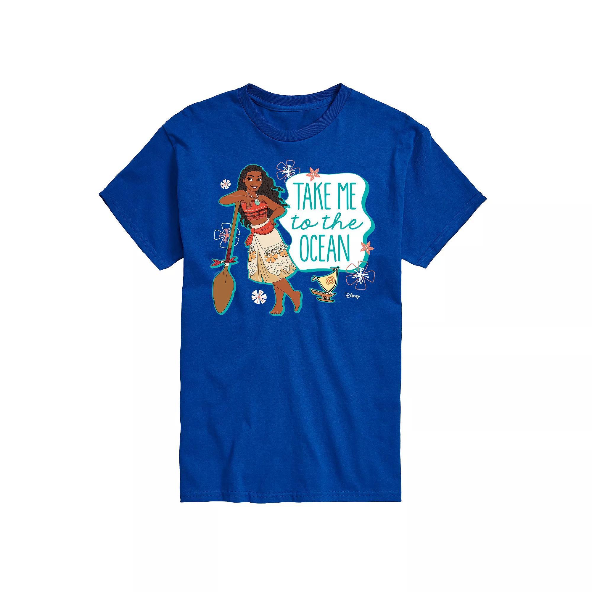 Disney Princess Big & Tall Take Me To The Ocean Graphic Tee, Mens Product Image