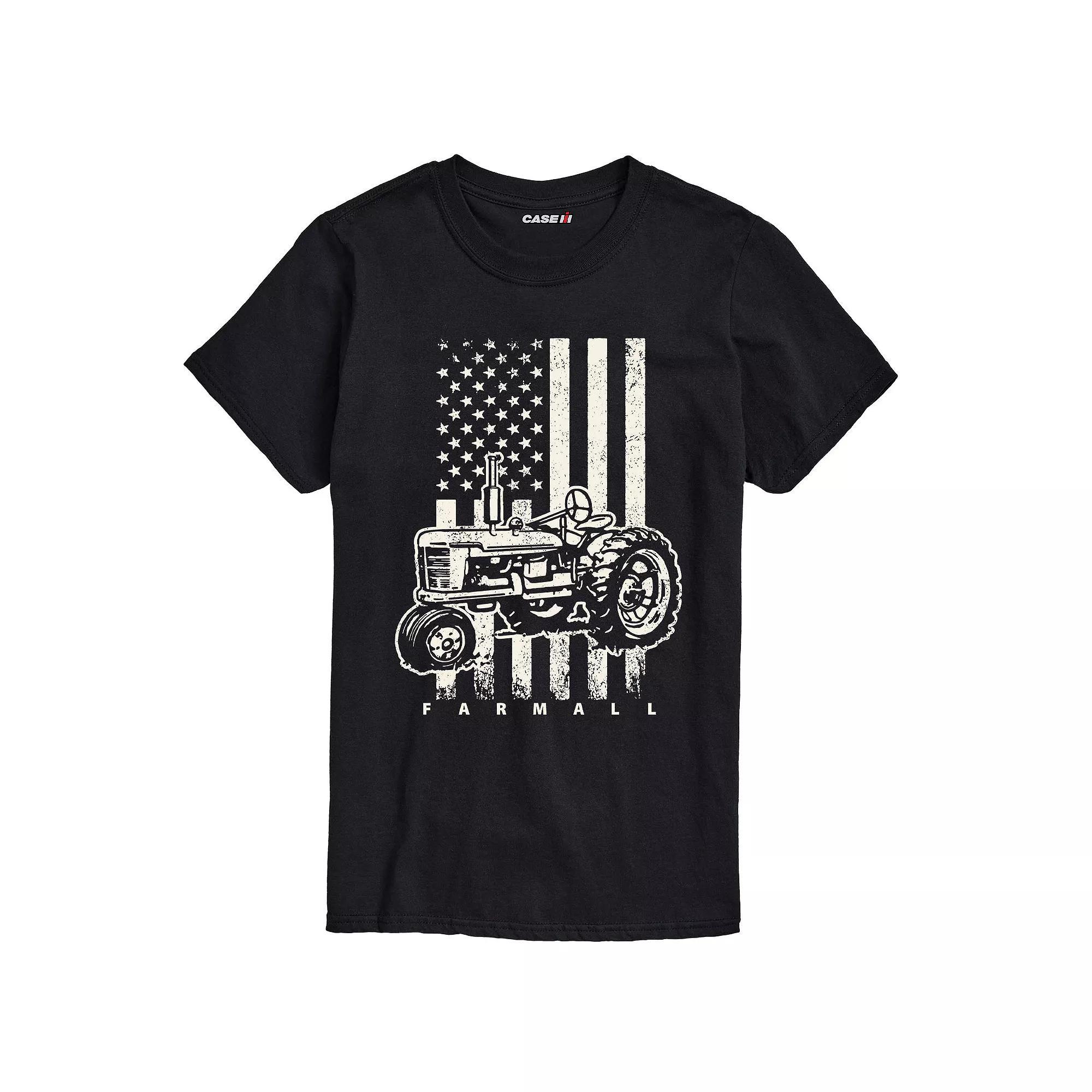 Mens Case IH American Flag Graphic Tee Product Image
