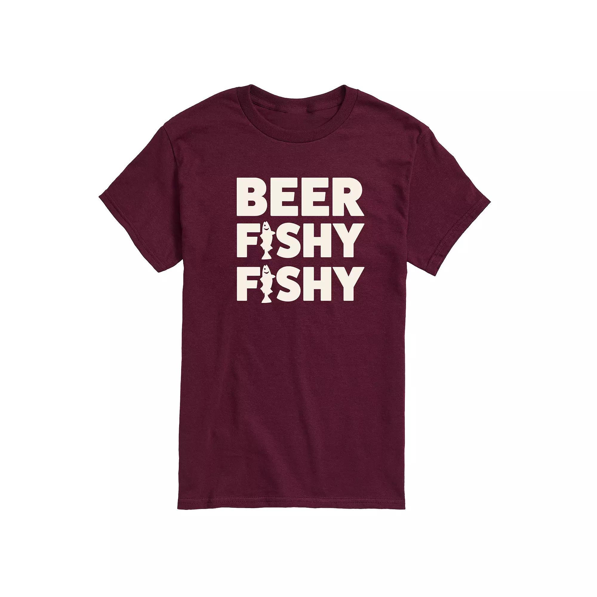 Men's Beer Fishy Fishy Graphic Tee, Size: Medium, Black Product Image